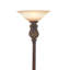 Metal Antique Style Brown Torchiere