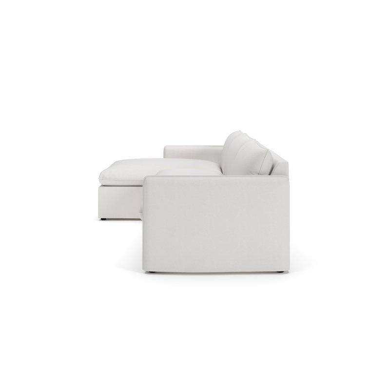 Canapé modulaire 2 pièces Bellatrix, Orienté à gauche (vu de face), Beige Macarena