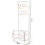 Steel Freestanding 18 - Hook Coat Rack-668145532