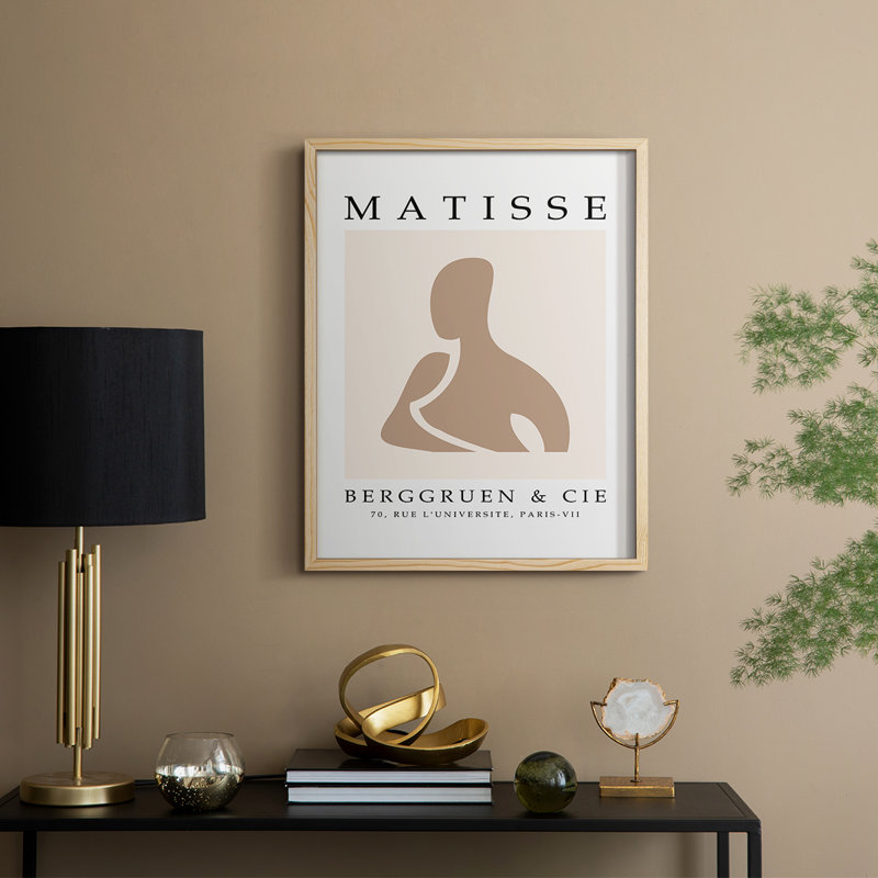 Matisse CCCXL Framed Print Framed Print - Solid Wood, 11" H x 9" W, Natural