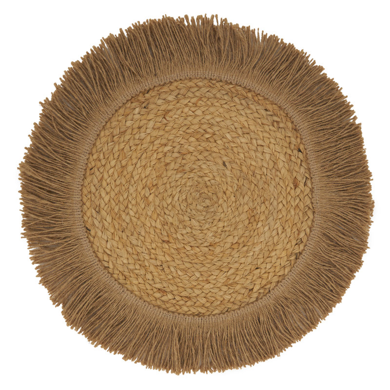 Islander Jute No Pattern Round Placemat