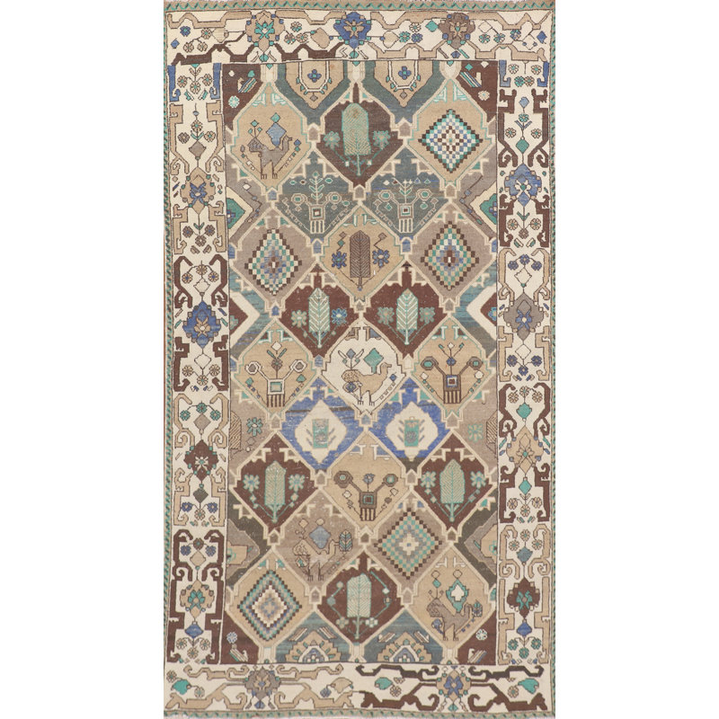 Tapis en laine fait à la main 5 x 10