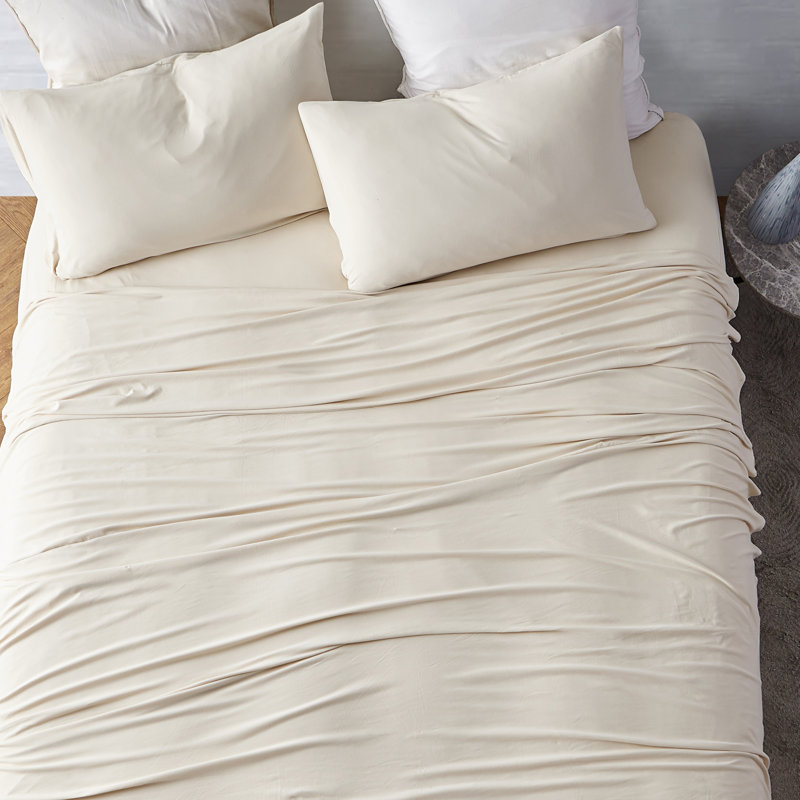 Bare Bottom Bare Bottom Spandex Infused Deep Pocket Sheet Set, Cal.King Sheet Set + 1 Fitted Sheet + 2 Pillowcase, Black