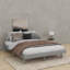 Lit plateforme flottant de conception moderne-1075429350-1075429351