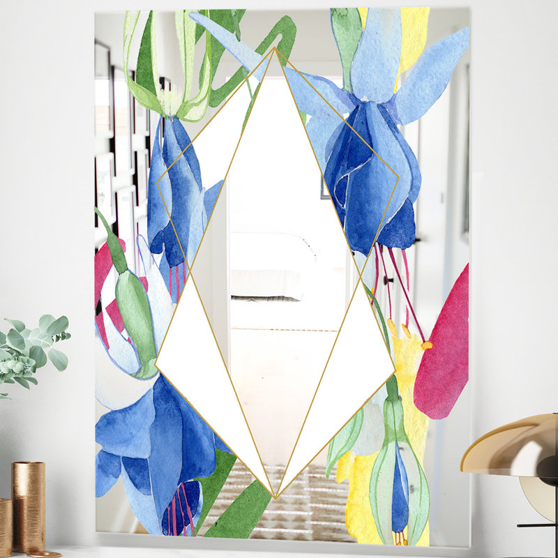 Miroir de coiffeuse efflorescent Mid-Century, H 39,4 po x l 29,5 po