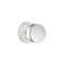 Passage Round Knob with Disk Rose