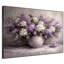 Très grand art mural imprimé sur toile - Bouquet de fleurs sauvages mauve lavande décor de chambre de ferme - "Assemblage requis (cadre non fini)"-130840572