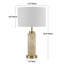 Lampe de table en pierre