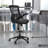 Drafting Chair Polyester/Polyester blend 50.75" H x 24.5" W x 25.5" D-1160177525