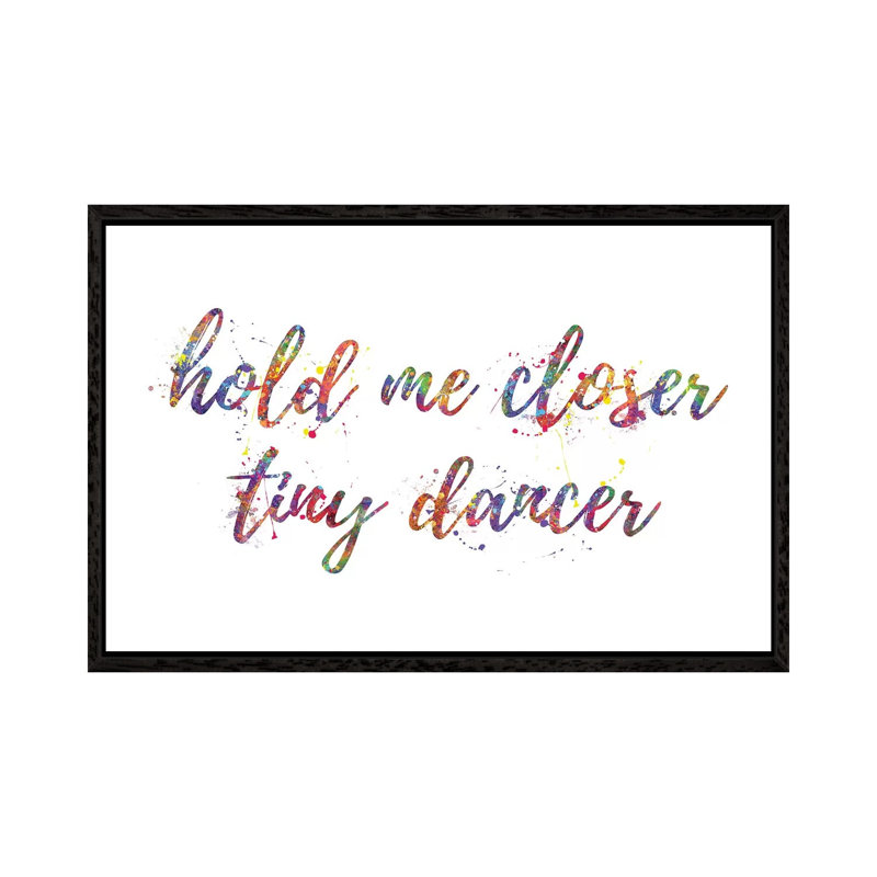 Tiny Dancer by Genefy Art - Print on Canvas, 45.72cm H x 66.04cm W x 3.81cm D, Black Framed