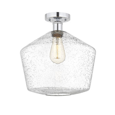 Plafonnier semi-encastré en verre Amylea