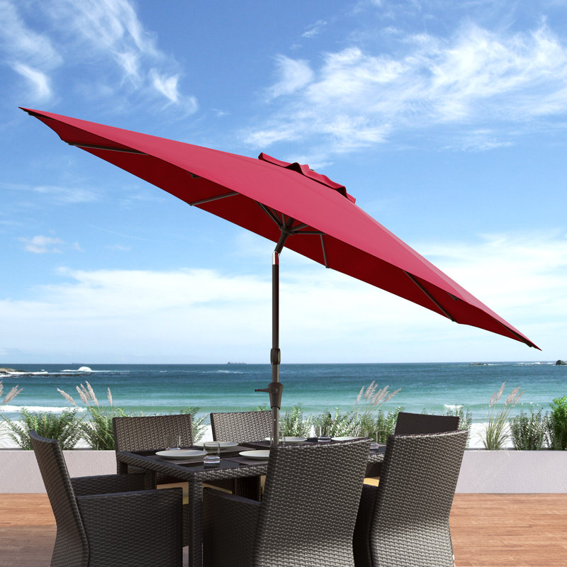 Parasol de marché 9,8 pi Bryn, Vin rouge
