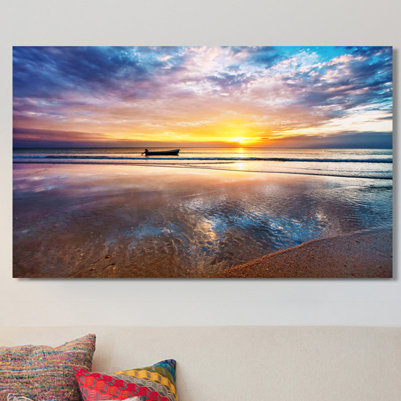 « crystal eaux », reproduction de photo sur toile tendue, H 36 po x l 60 po x P 1,5 po
