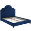 Lit plateforme en velours Primrose Queen Performance par Modway-2040558780