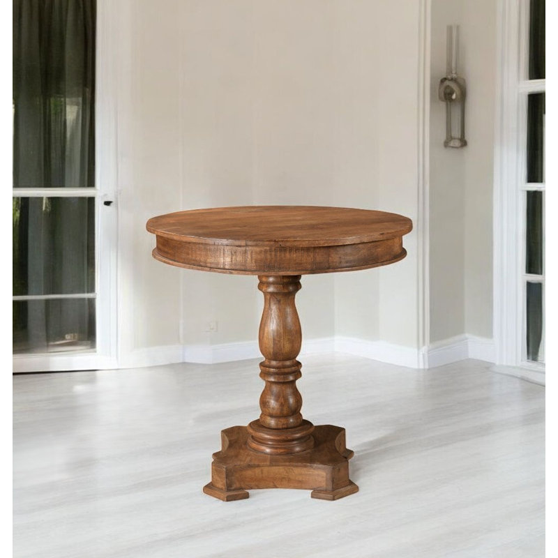 Sloane Round Solid Wood Dining Table, Natural