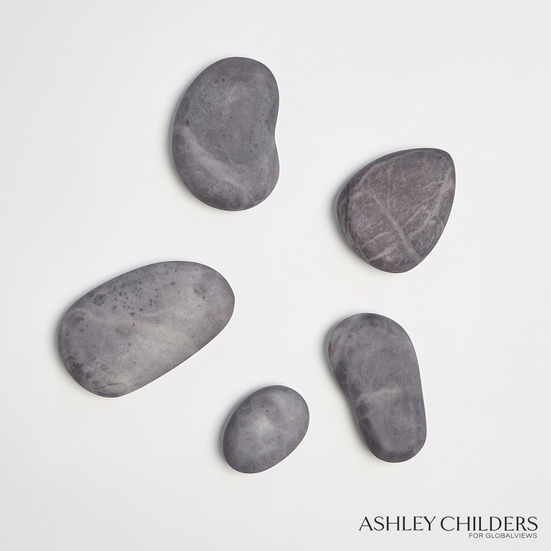S/5 River Rocks, Gray