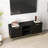 Modern TV Stand With Wave-Design Doors,Golden Legs And Handles ,Soft-Close Hinges,Open Shelf & Adjustable Shelf - Stylish And Functional For Your Living Room,Easy Assemble