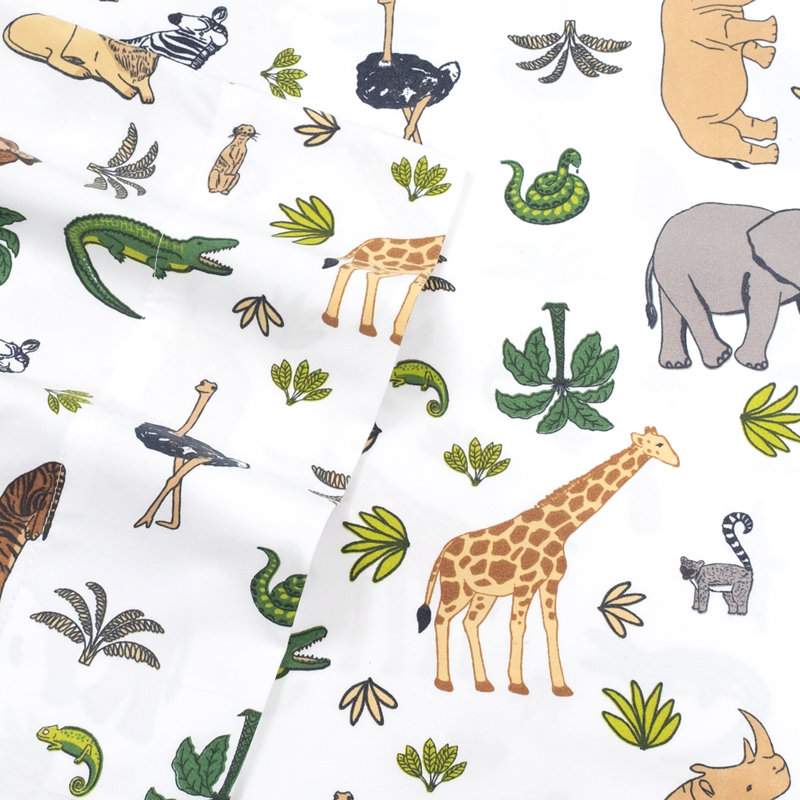 Draps en microfibre classiques pour enfants, Simple, Animaux sauvages