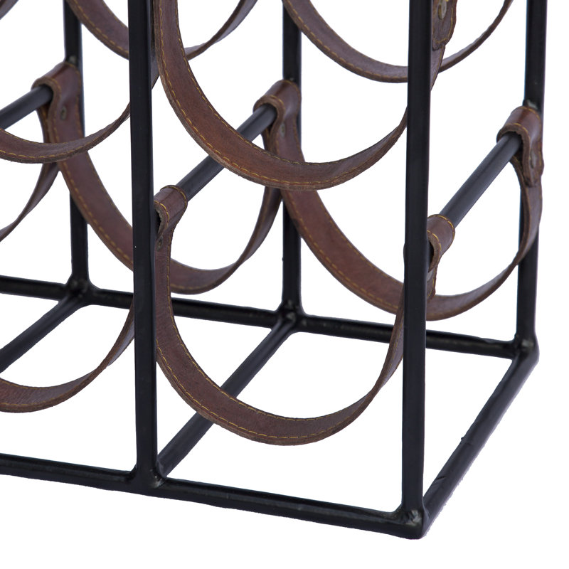 Manders Floor Wine Bottle Rack in Brown