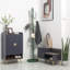 Faux Leather Upholstered Storage Bench