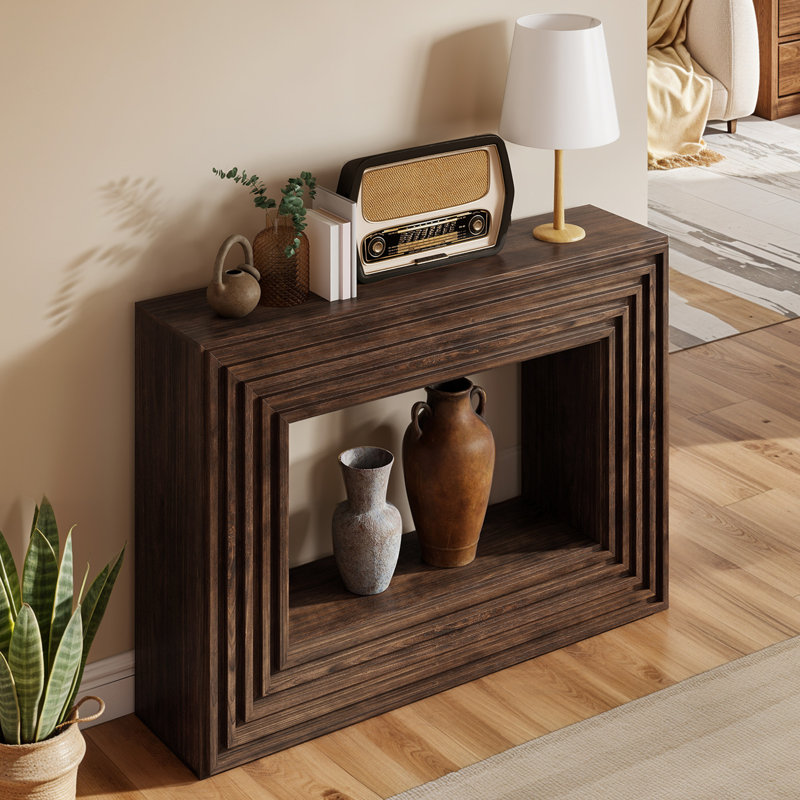  Console Farmhouse derrière le canapé, H 32,7 po x l 47,2 po x P 11,8 po