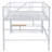 King Size Modern Style Floating Bed Frame With Led Lights, Wingback Upholstered Bed