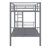 Aafke Kids Twin Size Metal Bunk Bed Frame with Ladder & Full-Length Guardrail Heavy Duty Sturdy 2 in 1 Convertible Bunk Bed-1376246323