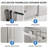 56-60" W x 74" H Frameless Sliding Shower Door, Shower Glass Door with 5/16" (8mm) Clear SGCC Tempered Glass, Chrome Finish Shower Doors, Reversible Installation-97742846