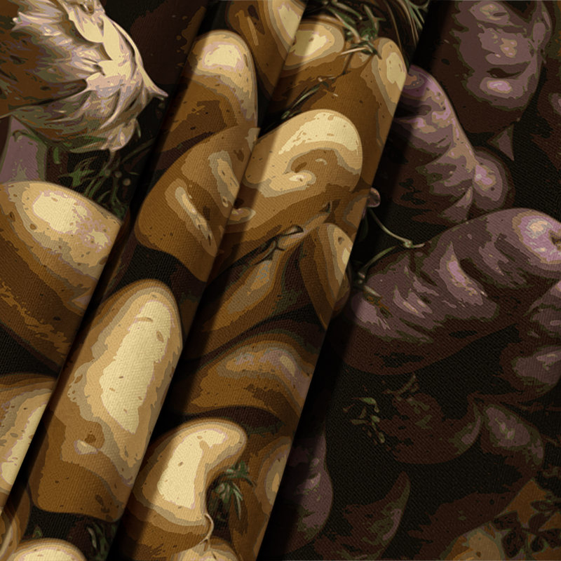 Tapisserie murale légumes et pommes de terre, 26 po x 36 po