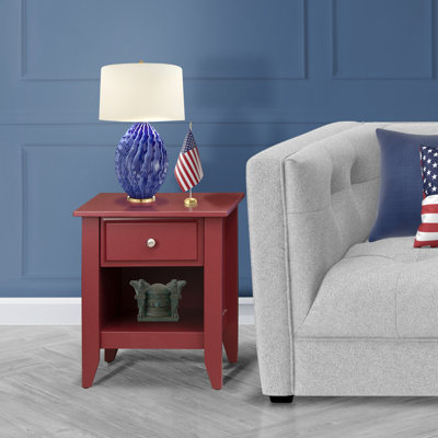 Katonia Solid Wood End Table with Storage by Red Barrel Studio
