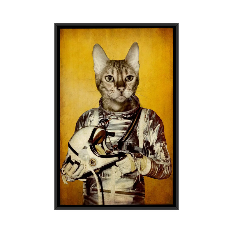 « follow your my rêves », impression sur toile, H 26 po x l 18 po x P 1,5 po, Toile avec cadre noir, Pas de tapis