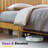 Bilal Solid Wood Queen Bed With Grille Headboard, Natural-1689090716-1689090712
