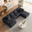 Canapé modulaire en forme de L Boneless avec 6 coussins-1797693848