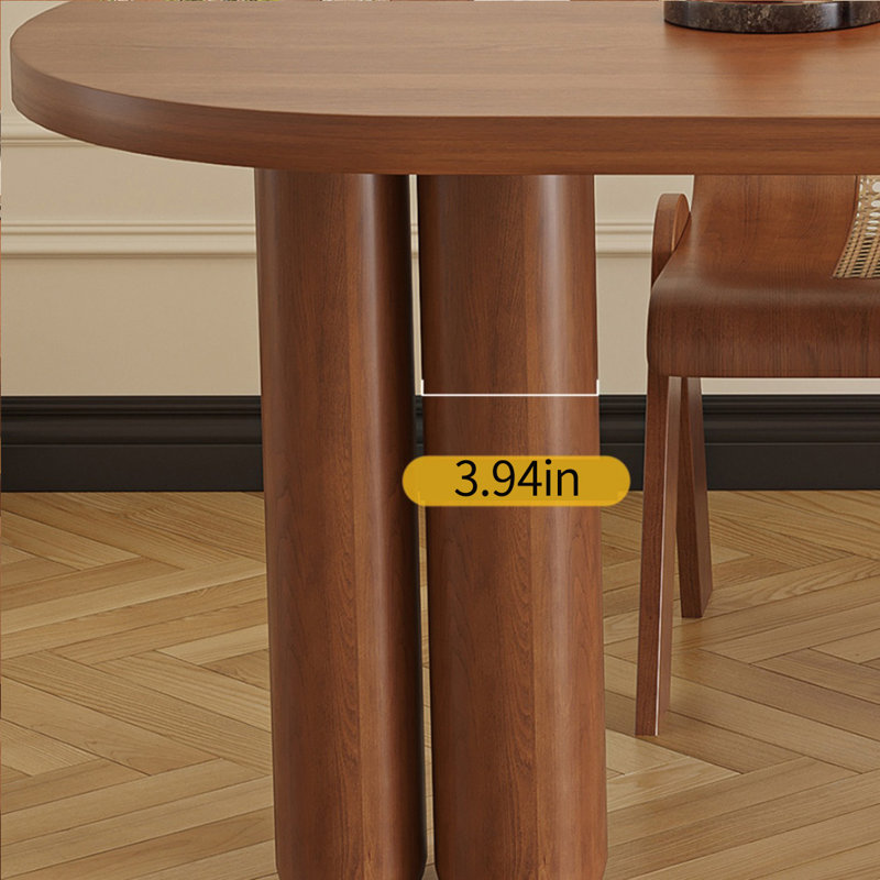 French vintage solid wood table set, 29.52"H x 55.11"L x 27.55"W
