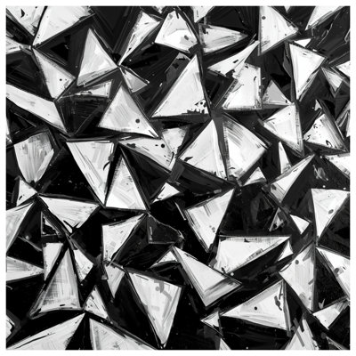 Coussins décoratifs à formes triangulaires abstraites