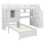 Lit mezzanine avec bureau et escalier, avec compartiments de rangement et tablettes-2015073480