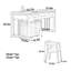 Bureau moderne en bois massif avec rangement-771222792