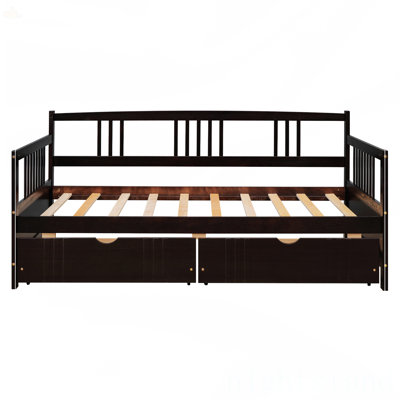 Daybed Wood Bed With Two Drawers