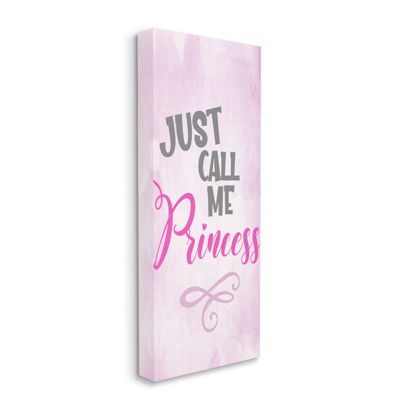 "Ba-895", encadré "Rose", "Call Me Princess" par Kim Allen, art textuel, Estampe numérique Farmhouse, H 30 po x l 13 po