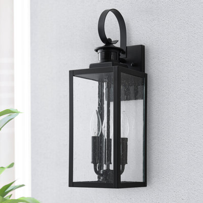 3-Light Motion Sensor and Dusk to Dawn Outdoor Wall Lantern 