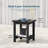 Small Outdoor Side Table, All-Weather HIPS Plastic Patio Coffee Table End Table, All-Weather Outdoor Table for Deck Backyard Garden Pool Lawn Porch-2117436317