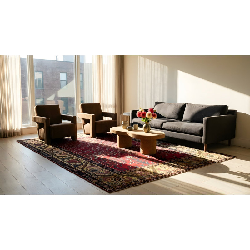 Hand Knotted Wool Geometric Area Rug