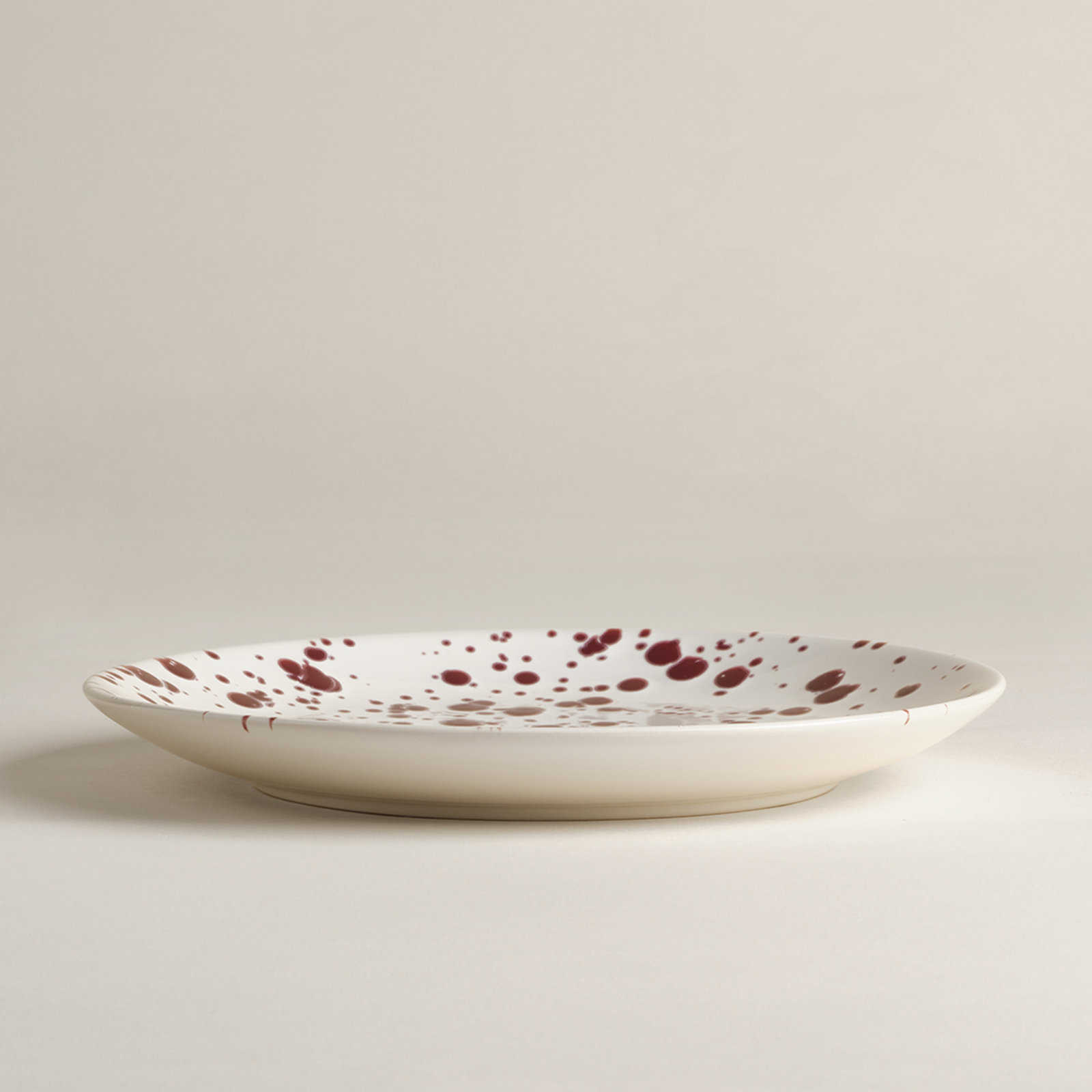 Splatter 8" Salad Plate, Red