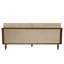 Canapé Elara Mid-Century moderne en bois d'hévéa avec accoudoirs en rotin PE-1060014673