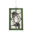 20cm H Glass Rectangle Pendant Shade ( No Direct Attachment Method ) in Green