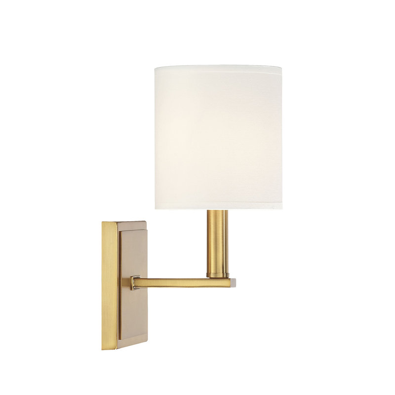 Skipton 1 - Light Dimmable Armed Sconce in Warm Brass, Warm Brass