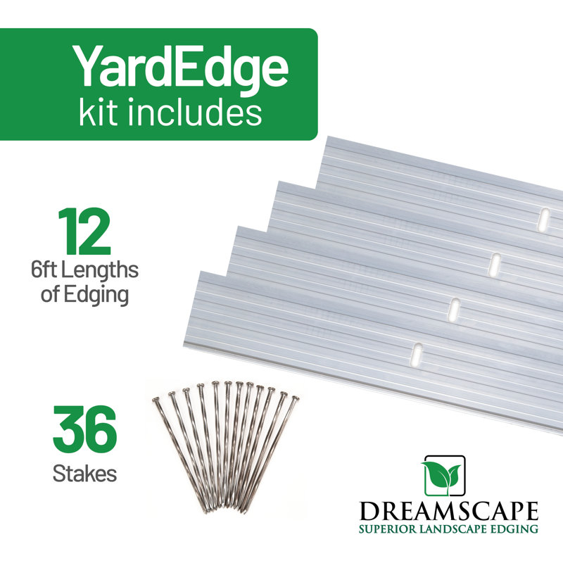 Yardedge 1/8 po x 4 po x 6 pi (boîte 72 pi) -, Finition du moulin