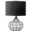 Lampe de table noire 20 po Pereira