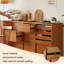 Buffet de salle à manger 70,87 "en bois massif brun simple pour rangement mural