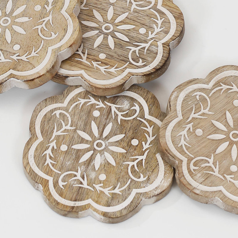 Assorted Design Coasters - Pack of 6